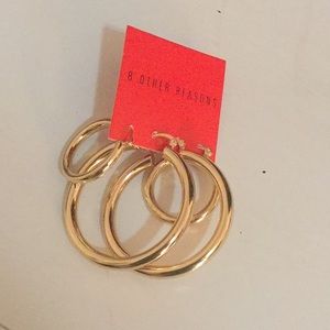 Gold hoop earrings